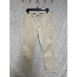 Perk Pants Men 35X32 Beige‎ Slim Fit Stretch Feel Good Chino Twill Hybrid Golf